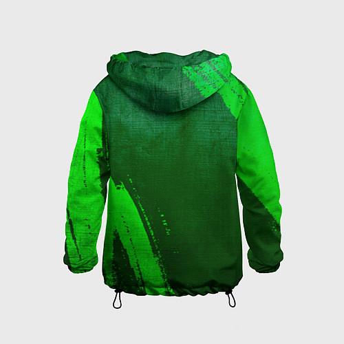 Детская ветровка Porto - green gradient вертикально / 3D-Черный – фото 2