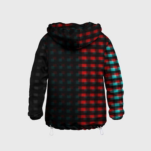 Детская ветровка Sally face текстура глитч / 3D-Белый – фото 2