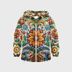 Детская ветровка Русские классические узоры и орнамент