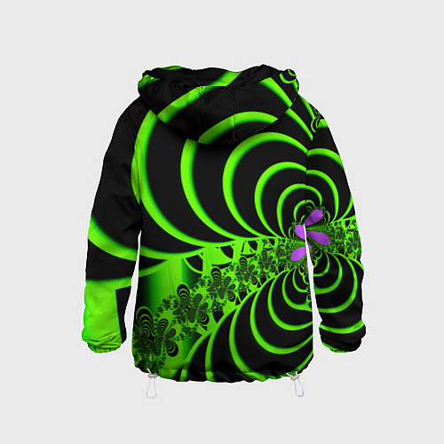 Детская ветровка Оптические иллюзии абстракция / 3D-Белый – фото 2