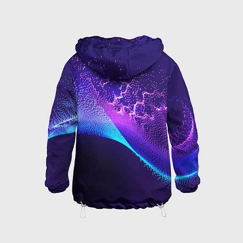 Детская ветровка Неоновые краски всплеск / 3D-Белый – фото 2