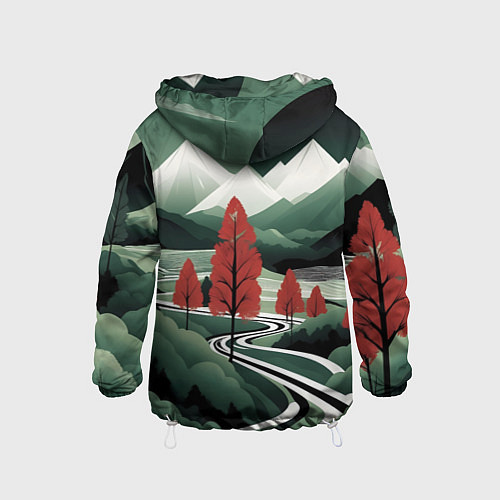 Детская ветровка Дорога на природу / 3D-Белый – фото 2