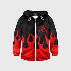 Детская ветровка Linkin park logo fire