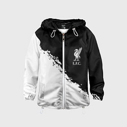 Детская ветровка Liverpool fc белые краски