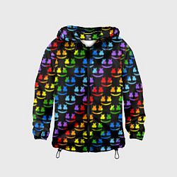 Детская ветровка Marshmello pattern neon