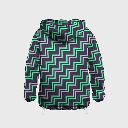 Детская ветровка Мятные зигзаги / 3D-Белый – фото 2