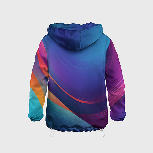 Детская ветровка Красивый градиент абстракция / 3D-Белый – фото 2