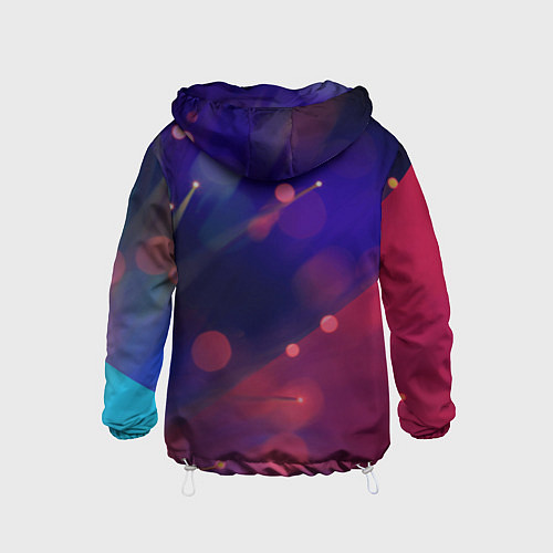 Детская ветровка Абстракция - брызги / 3D-Белый – фото 2