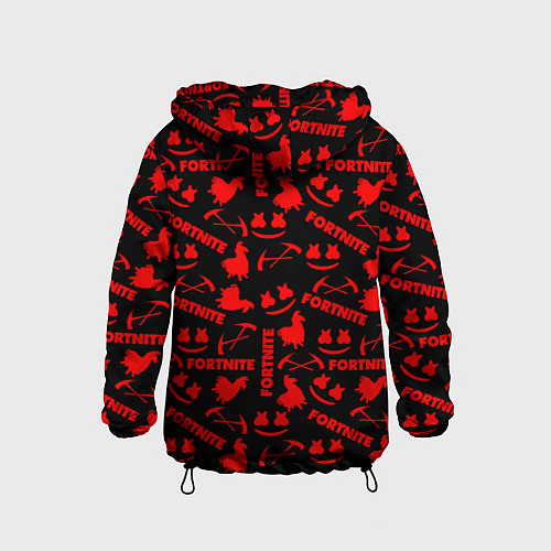 Детская ветровка Fortnite pattern game red / 3D-Черный – фото 2