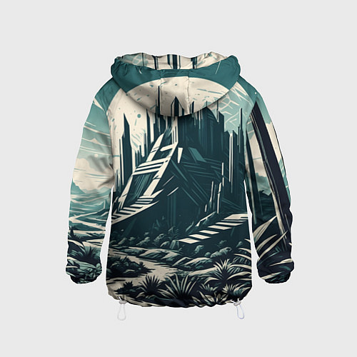 Детская ветровка Фантастика город / 3D-Белый – фото 2