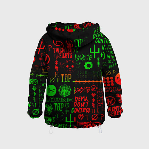 Детская ветровка Twenty one pilots music steel / 3D-Белый – фото 2