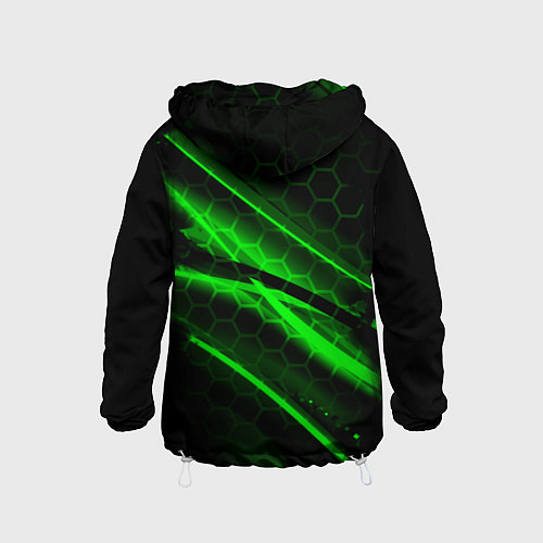 Детская ветровка Starcraft 2 кислотные соты линии / 3D-Белый – фото 2