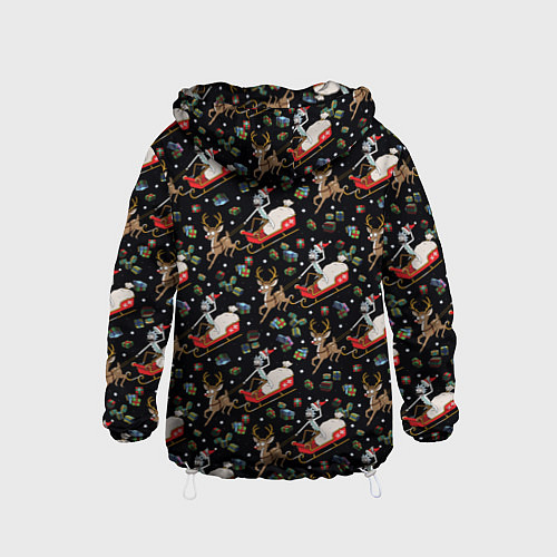 Детская ветровка Рик и Морти сани с оленем - Christmas / 3D-Белый – фото 2