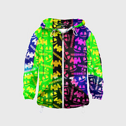 Детская ветровка Marshmello pattern neon steel