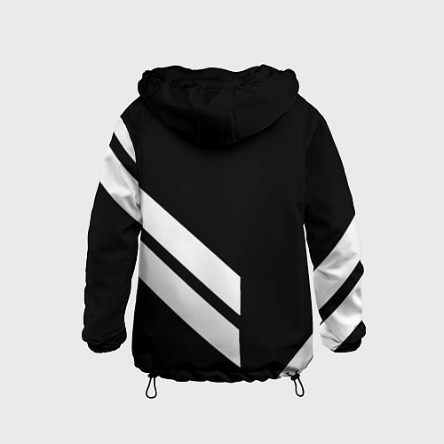 Детская ветровка Juventus line white / 3D-Черный – фото 2