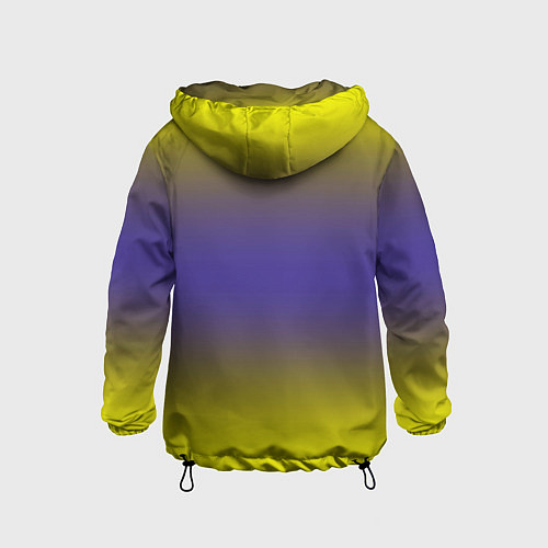 Детская ветровка Градиент жёлто серый / 3D-Черный – фото 2