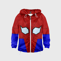 Ветровка с капюшоном детская Spider-Man - eyes, цвет: 3D-белый
