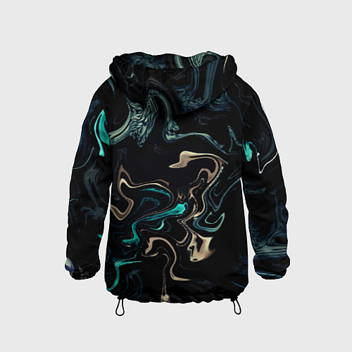 Детская ветровка Безумие волн / 3D-Черный – фото 2