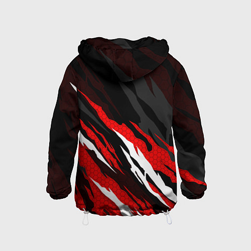 Детская ветровка Changan - красные языки / 3D-Белый – фото 2