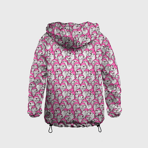 Детская ветровка Выдры новогодние / 3D-Черный – фото 2