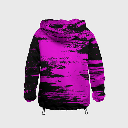 Детская ветровка Arctic Monkeys - Розовые разводы / 3D-Черный – фото 2