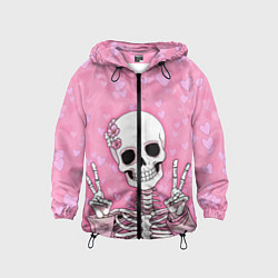 Детская ветровка Скелет-милашка