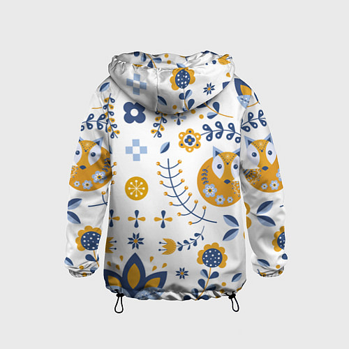 Детская ветровка Скандинавский узор / 3D-Черный – фото 2