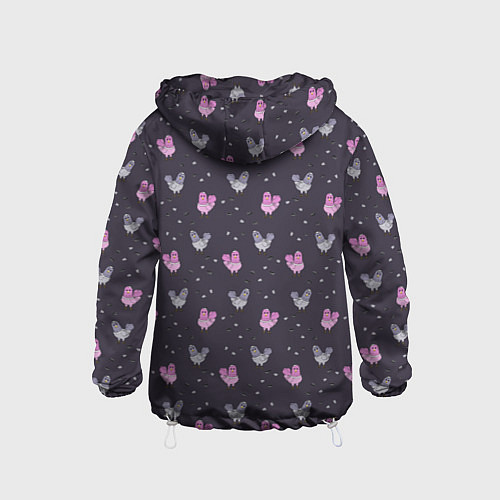 Детская ветровка Голуби и семечки на темном / 3D-Белый – фото 2