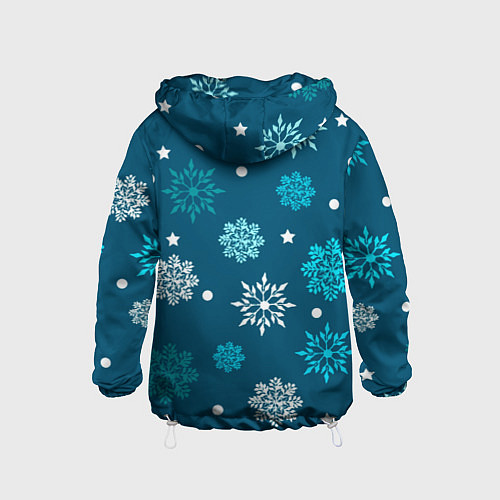 Детская ветровка Резные снежинки / 3D-Белый – фото 2