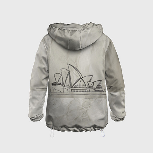 Детская ветровка Сидней / 3D-Белый – фото 2