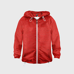 Детская ветровка Красная кожаная текстура