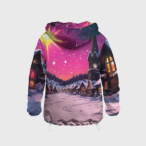 Детская ветровка Закат рождества / 3D-Белый – фото 2