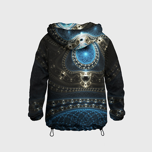 Детская ветровка Психоделика текстура / 3D-Черный – фото 2