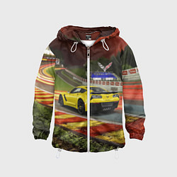 Детская ветровка Chevrolet Corvette на гоночной трассе