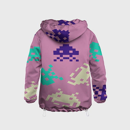 Детская ветровка Пиксели фильтр / 3D-Белый – фото 2