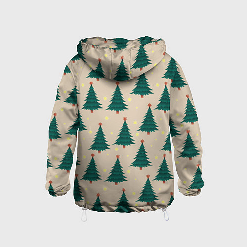 Детская ветровка Новогодняя ель / 3D-Белый – фото 2