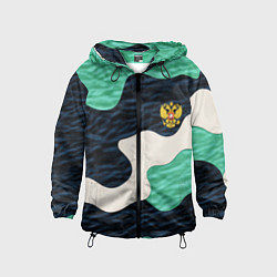 Детская ветровка Текстурный милитари камуфляж