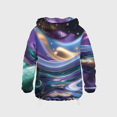 Детская ветровка Космическая краска / 3D-Белый – фото 2