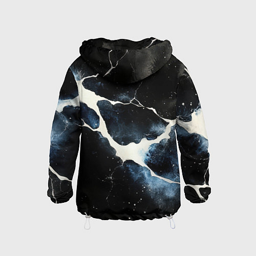 Детская ветровка Разлом плит в виде молнии / 3D-Белый – фото 2