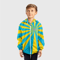 Ветровка с капюшоном детская Военно-воздушные силы, цвет: 3D-белый — фото 2