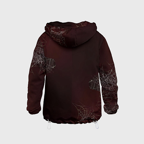 Детская ветровка Паук тарантул на паутине / 3D-Белый – фото 2