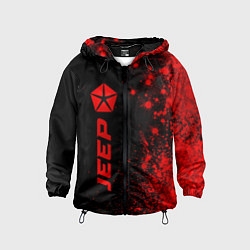 Детская ветровка Jeep - red gradient по-вертикали