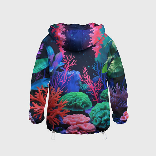Детская ветровка Подводный мир с кораллами / 3D-Белый – фото 2