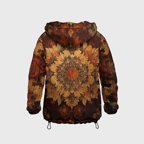 Детская ветровка Узор в старинном стиле / 3D-Черный – фото 2