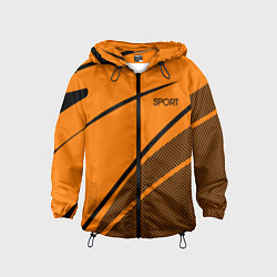 Детская ветровка Sport оранжевый с чёрным точечный