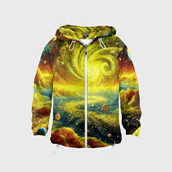 Детская ветровка Neon galaxy - ai art fantasy