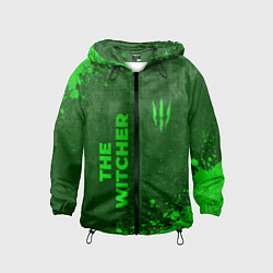 Детская ветровка The Witcher - green gradient вертикально