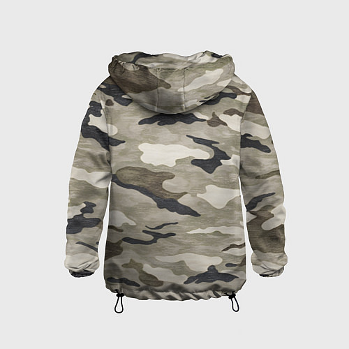 Детская ветровка Песочный камуфляж / 3D-Черный – фото 2