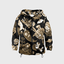 Детская ветровка Растения против зомби в бежевом цвете