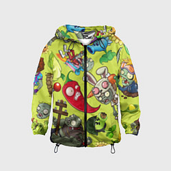Детская ветровка Растения против зомби с героями